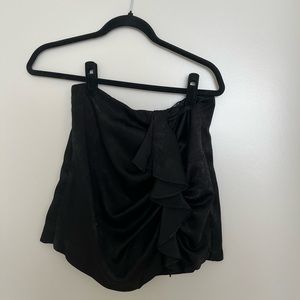 Zara Medium Black Silk Skort